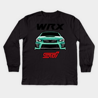 WRX sti illustration vector art Kids Long Sleeve T-Shirt